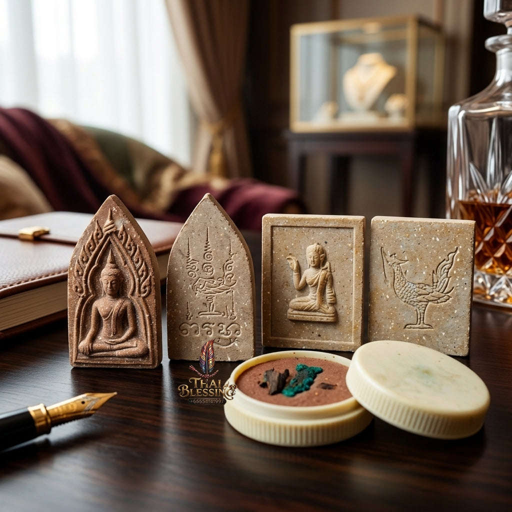 ✨ See Phueng, Khun Paen & Nang Kwak Master Wax Set (13 Lunar Year Auspicious Edition, 2542 / 1999) - Luang Pu Hong / Wat Phetburi (Susarn Thung Mon) Thai Blessing Co By RURUECHA