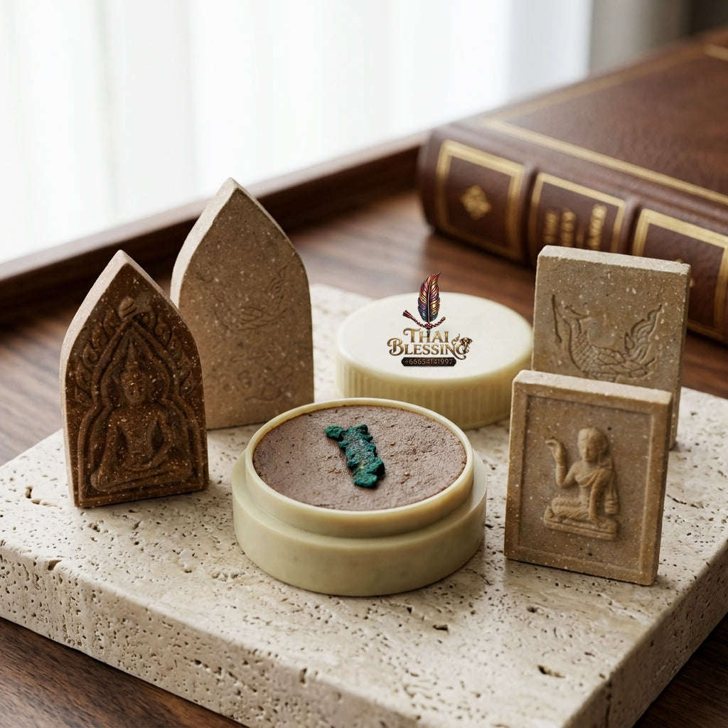 ✨ See Phueng, Khun Paen & Nang Kwak Master Wax Set (13 Lunar Year Auspicious Edition, 2542 / 1999) - Luang Pu Hong / Wat Phetburi (Susarn Thung Mon) Thai Blessing Co By RURUECHA