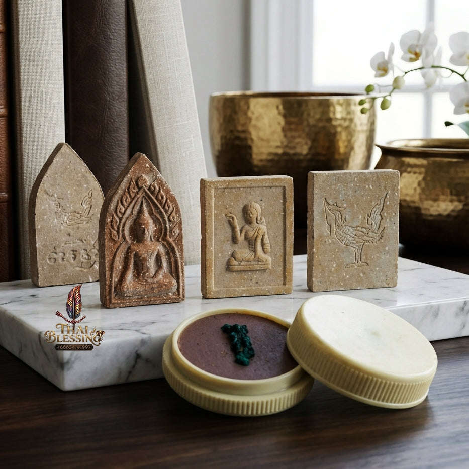 ✨ See Phueng, Khun Paen & Nang Kwak Master Wax Set (13 Lunar Year Auspicious Edition, 2542 / 1999) - Luang Pu Hong / Wat Phetburi (Susarn Thung Mon) Thai Blessing Co By RURUECHA