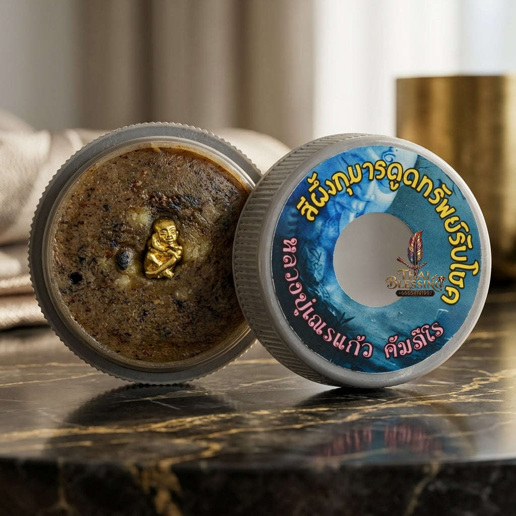 ✨ See Phueng Kuman Dud Sap Rap Chok (Millionaire Fortune-Sucking Kuman Lip Wax & Occult Oil Edition, 2566 / 2023) - Luang Pu Nen Kaeo / Wat Udom Phraison Thai Blessing Co By RURUECHA