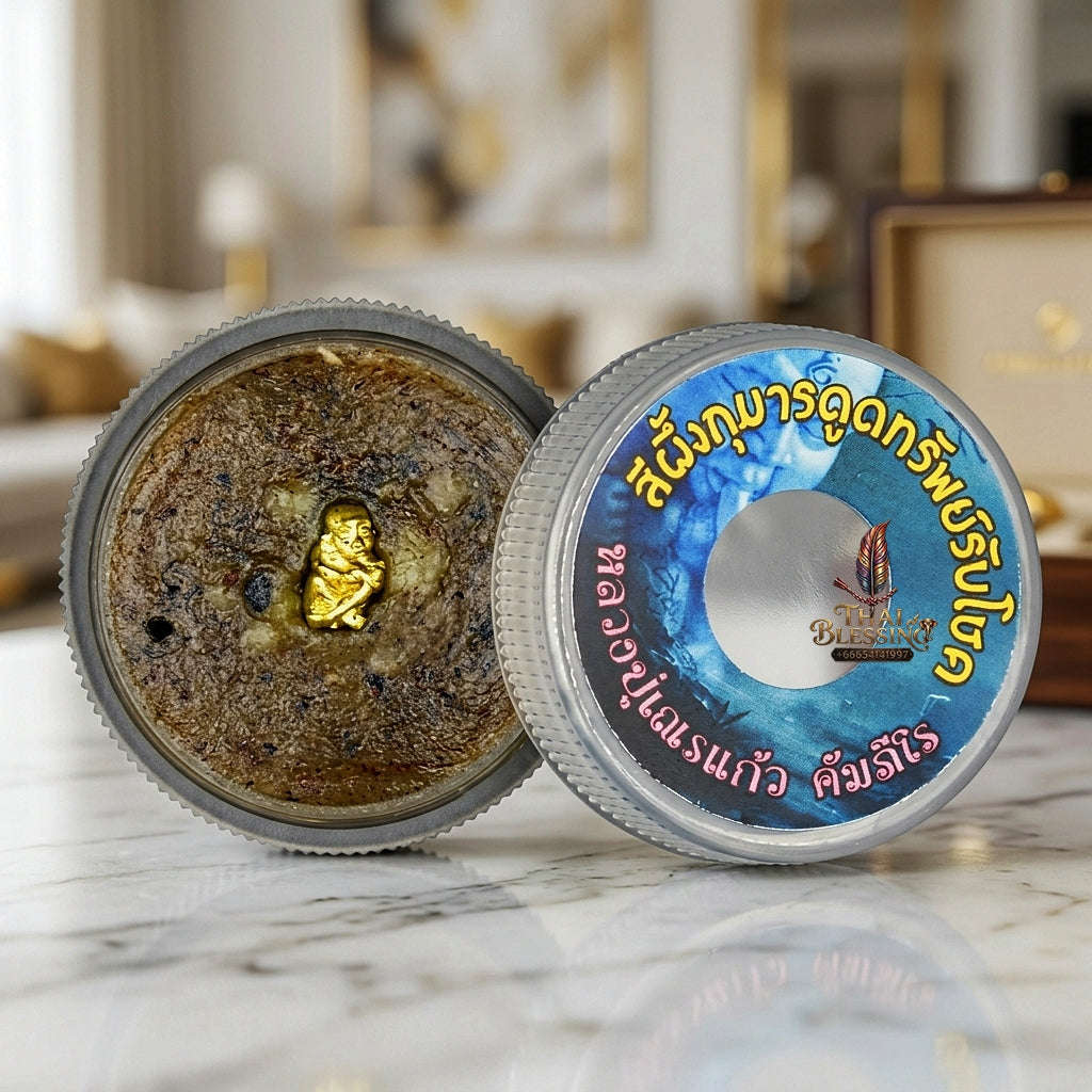 ✨ See Phueng Kuman Dud Sap Rap Chok (Millionaire Fortune-Sucking Kuman Lip Wax & Occult Oil Edition, 2566 / 2023) - Luang Pu Nen Kaeo / Wat Udom Phraison Thai Blessing Co By RURUECHA