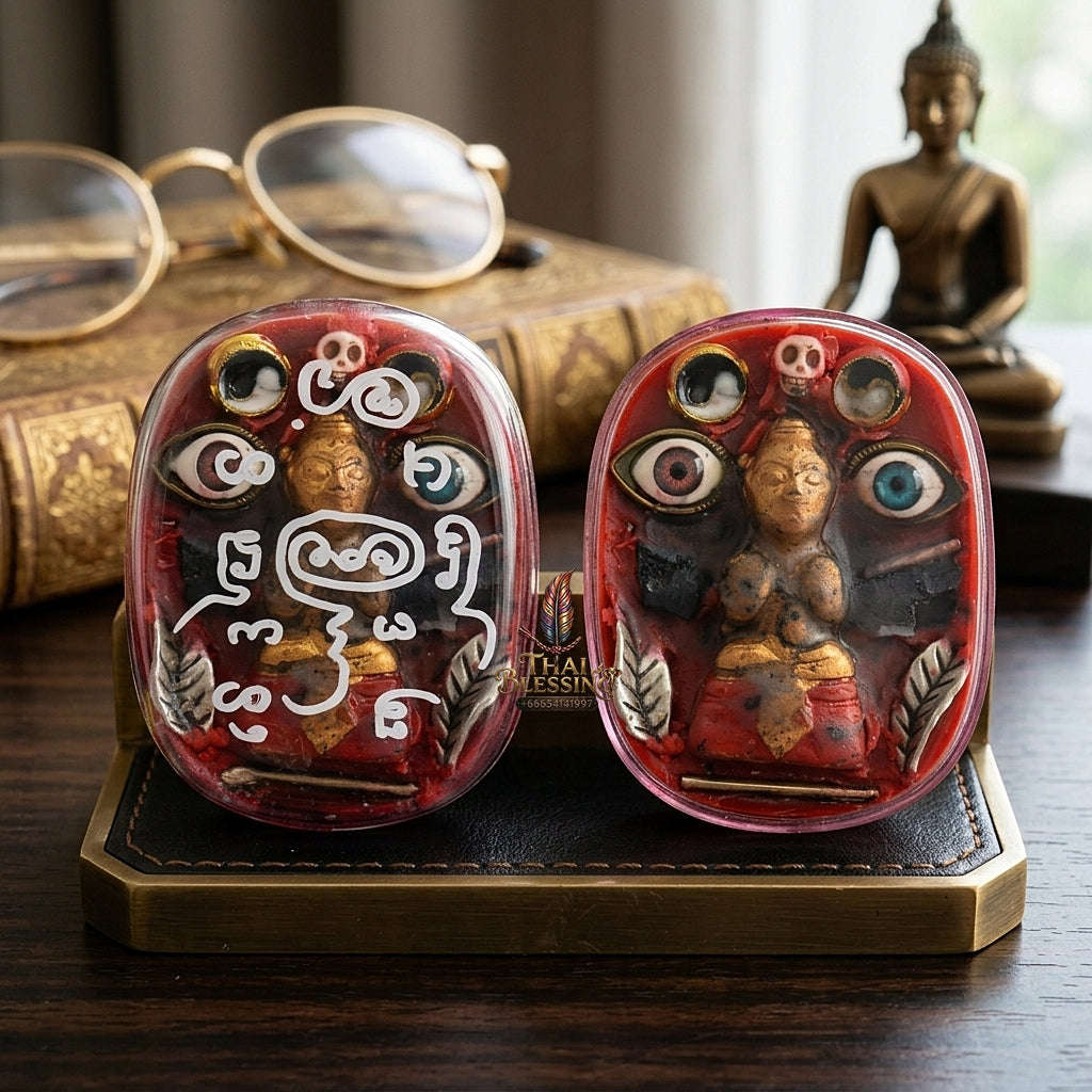 ✨ See Phueng Kuman Thong (Master-Grade Kuman Thong Wealth & Metta Charm Wax Abundant Luck, Profound Metta, and Irresistible Charm Thai Blessing Co By RURUECHA