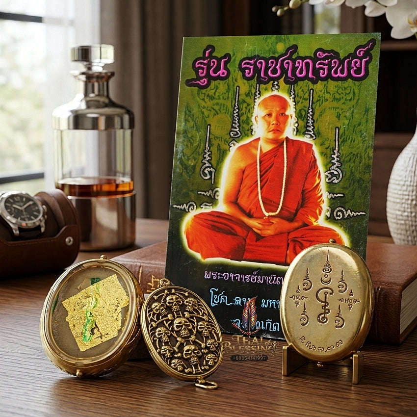 ✨ See Phueng Maha Saneh (Master-Grade Occult Charm & Wealth Wax, 2560 / 2017 Edition) - Phra Ajarn Manit Techawaro / Wat Ban Nong Khaen (Maha Sarakham Province) Thai Blessing Co By RURUECHA