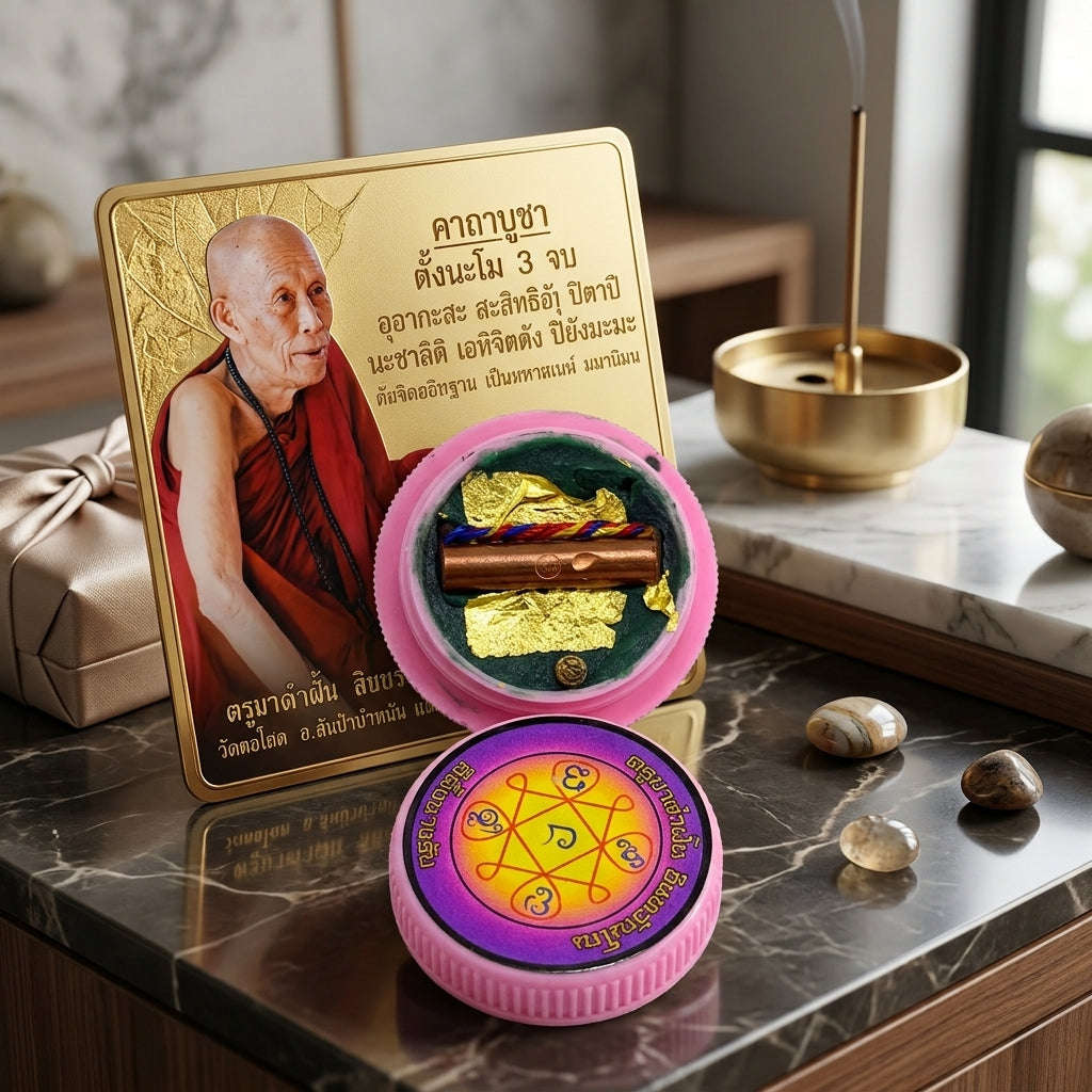 ✨ See Phueng Nang Rap Sacred Charm Wax - Supreme Wealth Influx, Unfailing Attraction, & Effortless Reception Edition