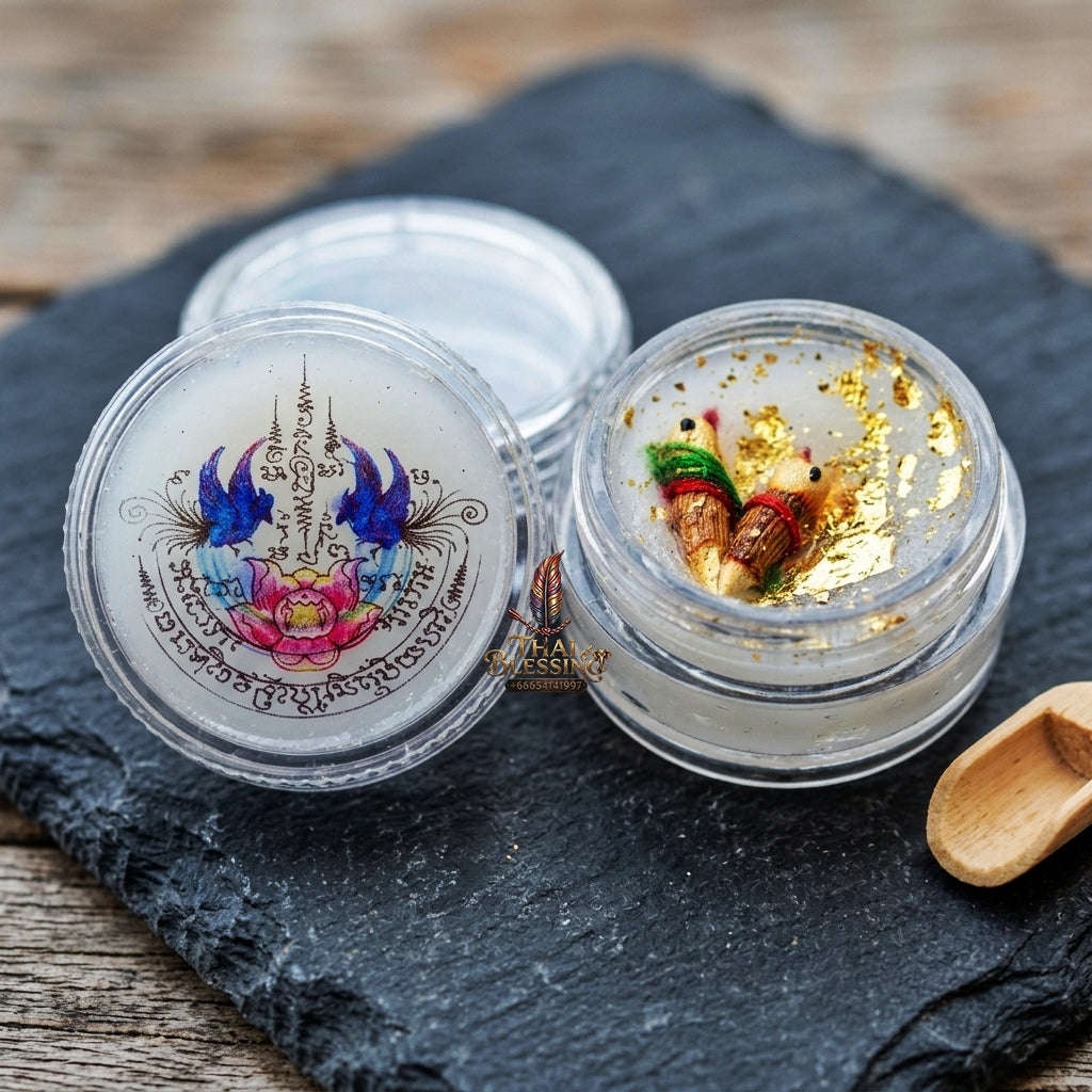 ✨ See Phueng Phaya Karawek Tong Mon (Celestial Bird of Paradise Sacred Wax - White-Lineage Metta, Speech Persuasion, & Trade Success Edition,