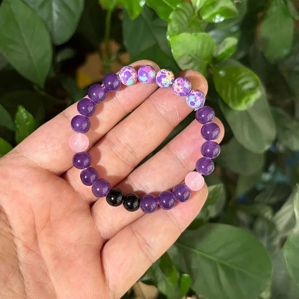 ✨ Serenity Jasper Stone Beaded Bracelet – Natural Healing Jewelry for Men & Women – Insomnia Relief & Protective Energy