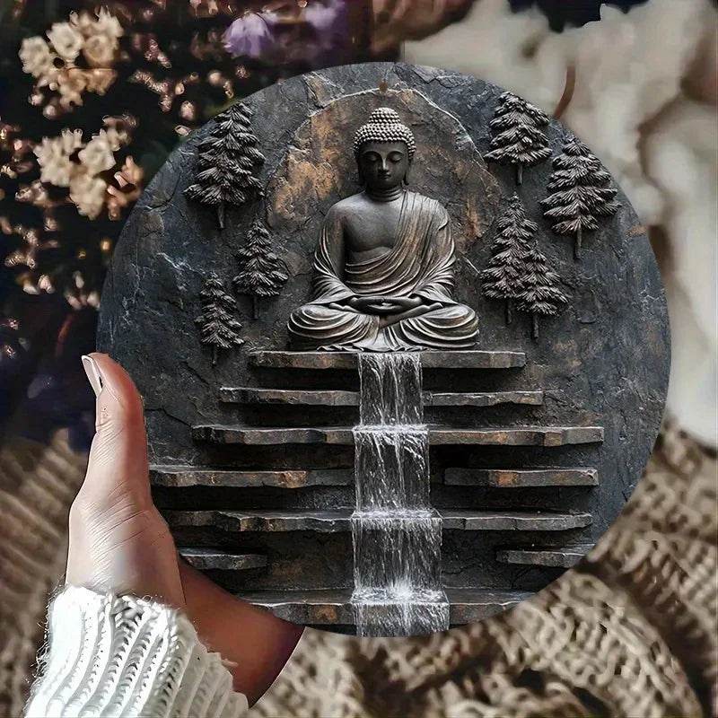 Vintage Buddha Decor - Handcrafted Metal Buddha for Unique Home Aesthetics