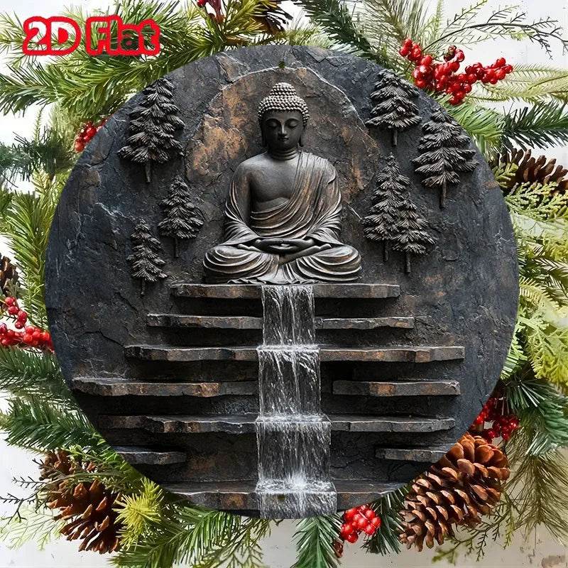 Vintage Buddha Decor - Handcrafted Metal Buddha for Unique Home Aesthetics