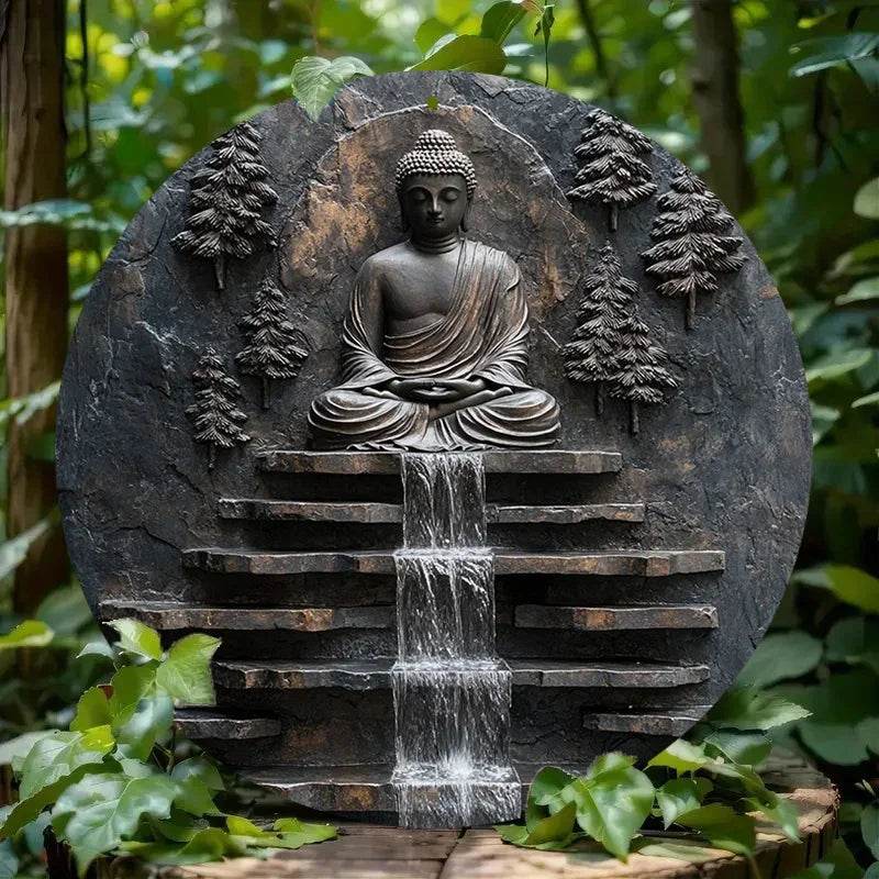 Vintage Buddha Decor - Handcrafted Metal Buddha for Unique Home Aesthetics