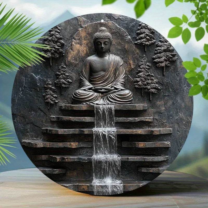 Vintage Buddha Decor - Handcrafted Metal Buddha for Unique Home Aesthetics