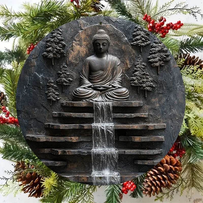 Vintage Buddha Decor - Handcrafted Metal Buddha for Unique Home Aesthetics