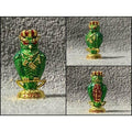Hoot of Wealth Owl Amulet for Prosperity & Fortune | Consecrated by Luangpu Maen Phuriyanano, Khao Chan Temple, Phetchabun Green enamel