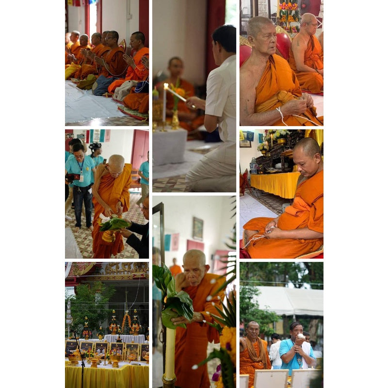 🎀 “Pink Wealth Gourd of Miracles” – Sacred Bronze Money Gourd Amulet featuring Luang Pu Thuad & Legendary Child Spirit from Sema Muang Temple (Nakhon Si Thammarat)