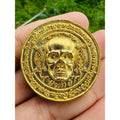 Prai Whisper Coin Amulet - Ultimate Wealth Attraction, Spiritual Armor, and Daily Protection Gold plated metal