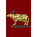 Mystic Tiger-Ox Amulet for Supreme Power and Prosperity from Wat Naitao Gold plated cow