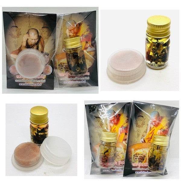 Divine Ruanjuan Oil &amp; Honey Balm by Luang Pu Sila – Ultimate Charm, Love &amp; Fortune Magnet - Thai Blessing Co