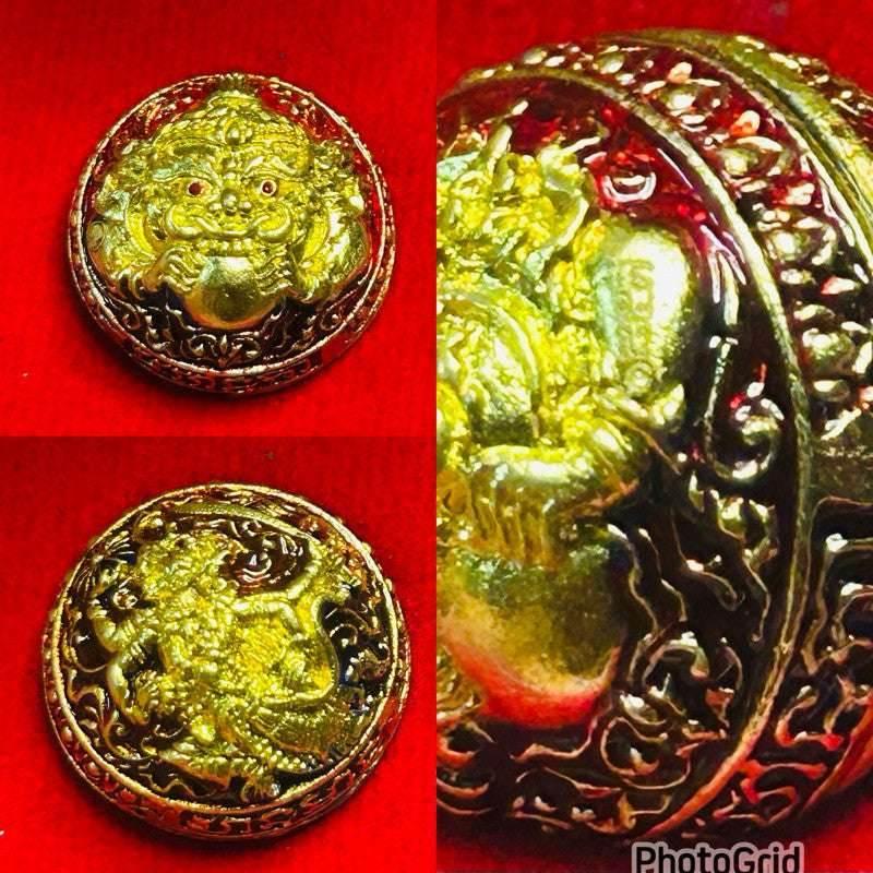Mercury Grao Khao-Ao Amulet for Supreme Protection and Fortune Enhancement - First Edition Phoenix Copper