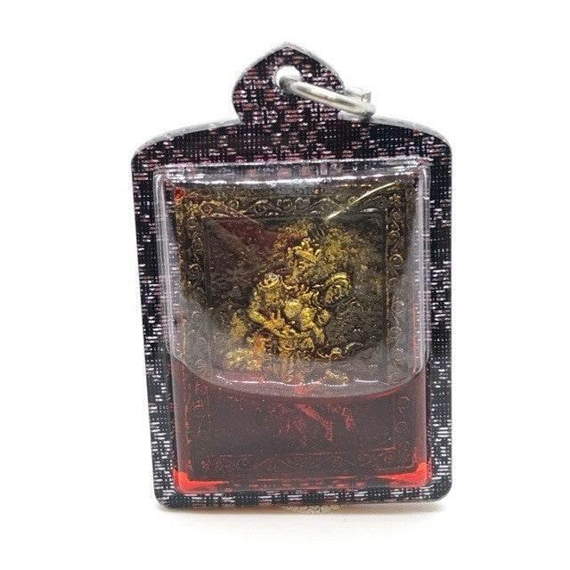 Phet Phaya Thon Amulet for Millionaire Fortune Blessed by Luang Ta Ruam Wat Khok Samran 2022 Framed with red oil