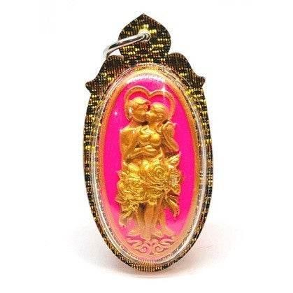 Yin Ku Whispering Lovers Amulet - Rekindle Romance, Attract Love, Heal Relationships Pink