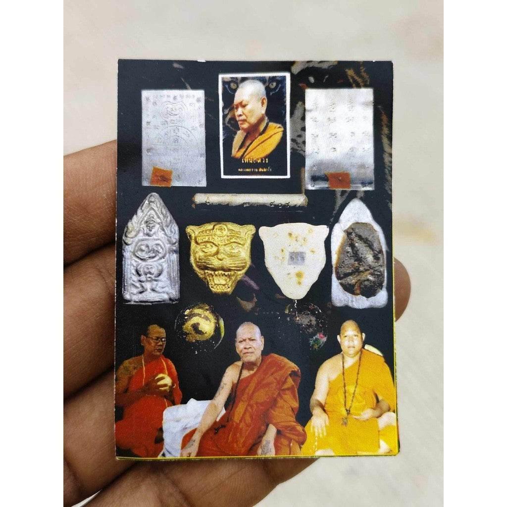 Tiger-Face Diamond Amulet Phaya Santi-ko Blessed by Luang Por Ruay Wat Thung Santi Tham Limited Edition 300