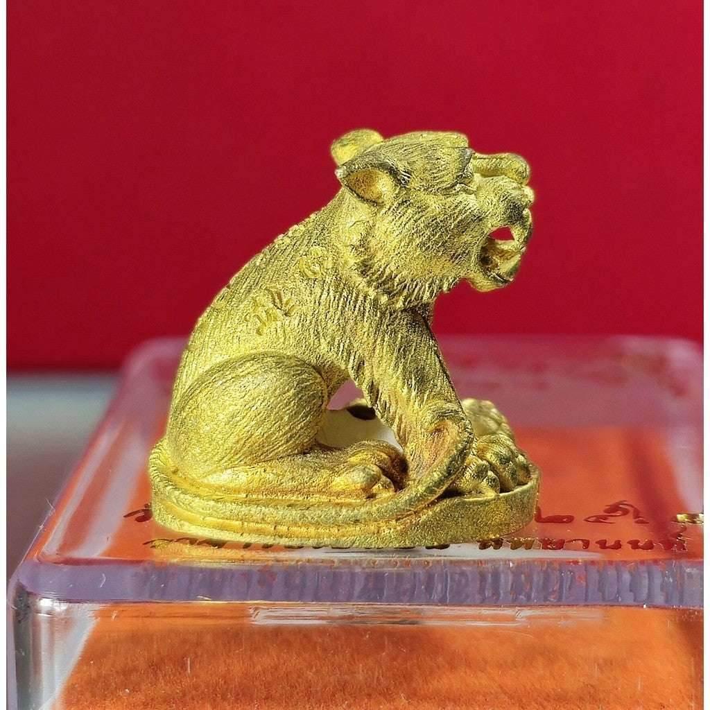 Tiger Amulet of Power Racha Phayak Khao Or by Ajahn Plern - Powerful Amulet for Invincibility and Wealth