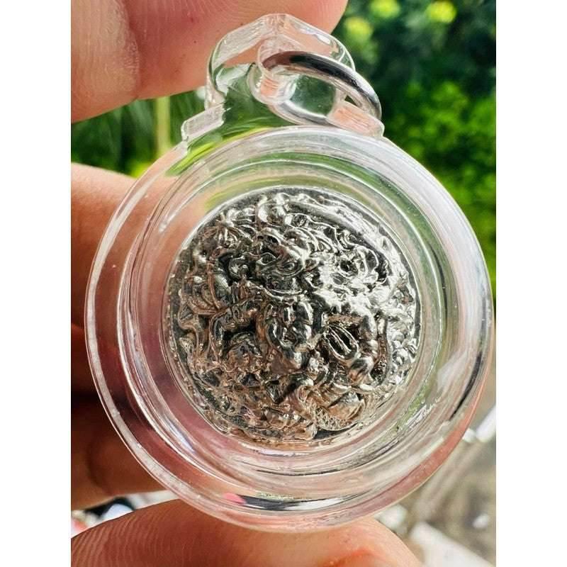 Supreme Mercury Amulet - First Edition Khao Or Rahu & Hanuman Unity Talisman for Ultimate Protection, Spiritual Alertness, and Fast Fortune Boost