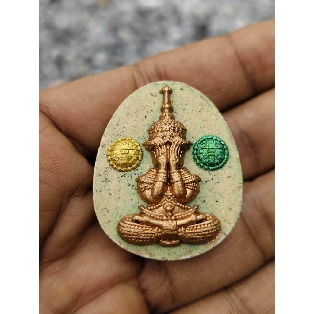 Powerful Manora Crown Buddha Amulet from Krabi for Ultimate Protection, Wealth & Love by Master Chai Rat