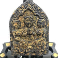 Khun Phaen Amulet - Supreme Wealth Attraction by Luang Ta Or from Wat Chong Khae Black sprinkled with aloe vera