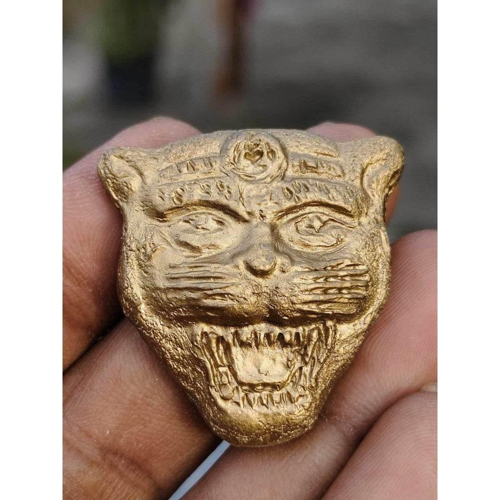 Tiger-Face Diamond Amulet Phaya Santi-ko Blessed by Luang Por Ruay Wat Thung Santi Tham Limited Edition 300