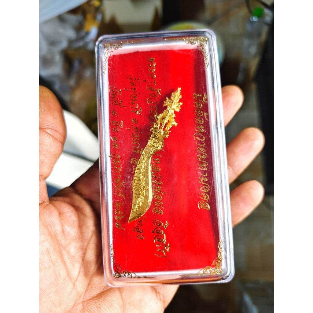 Sacred Bamboo Knife by Master Phon, Wat Thung Naree (2024 Edition) – Symbolic Protection &amp; Prosperous Trading Charm 2024年神聖竹劍 – 師父Phon打造，寓意保護與生意昌盛的吉祥之物 - Thai Blessing Co