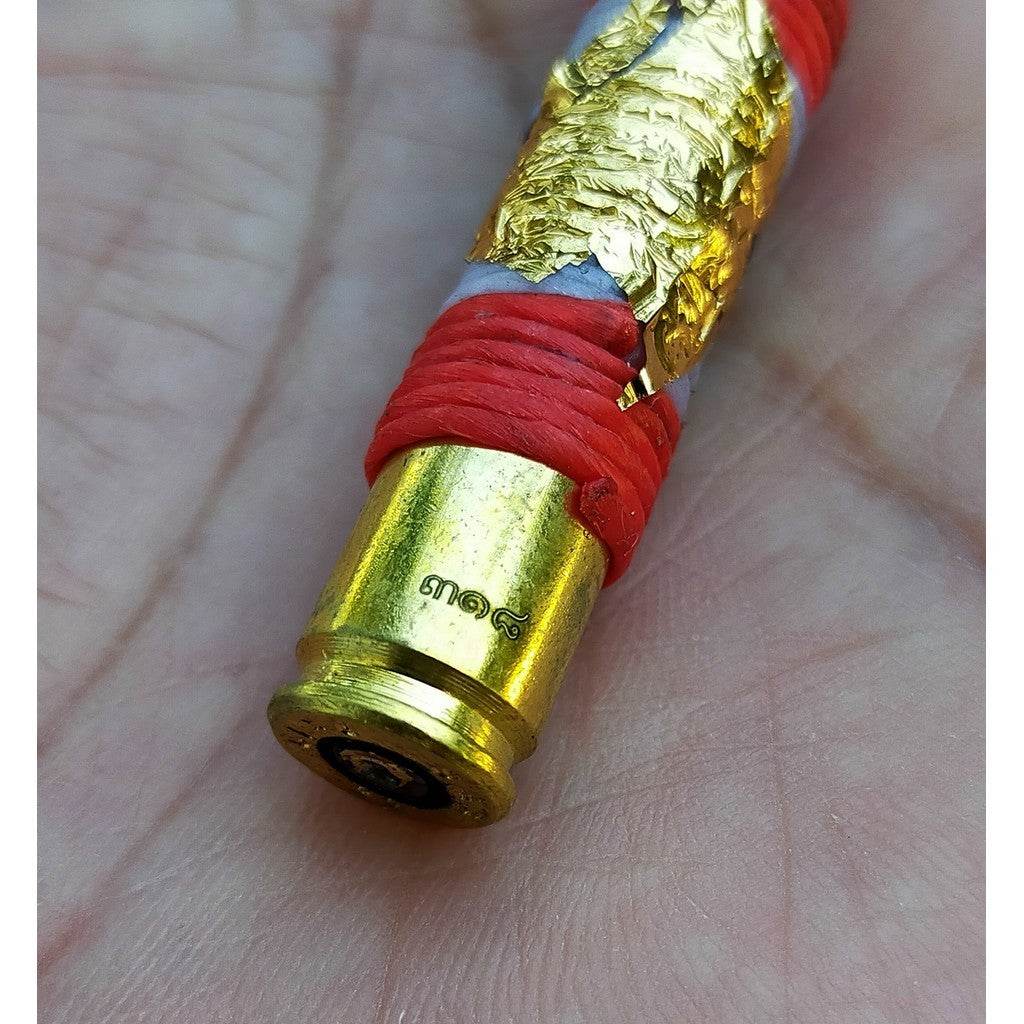 Takrut Look-Puen Maha-Ut Chana-Jon: Sacred Bullet Amulet for Victory &amp; Wealth By Luang Phor Pat, Wat Huay Duan — Limited Edition, Ultra Rare, Certified Authentic - Thai Blessing Co