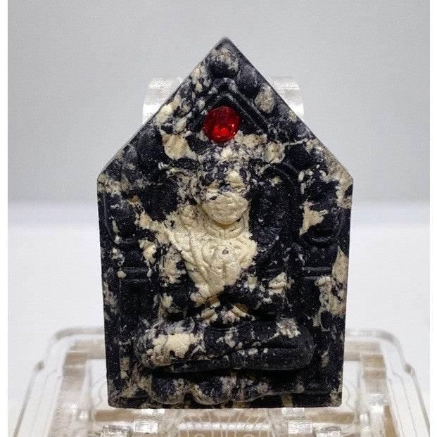 Khun Phaen Wealth Attraction Amulet - Ultimate Charm & Wealth from Wat Chong Khae 2022 Edition Black and white