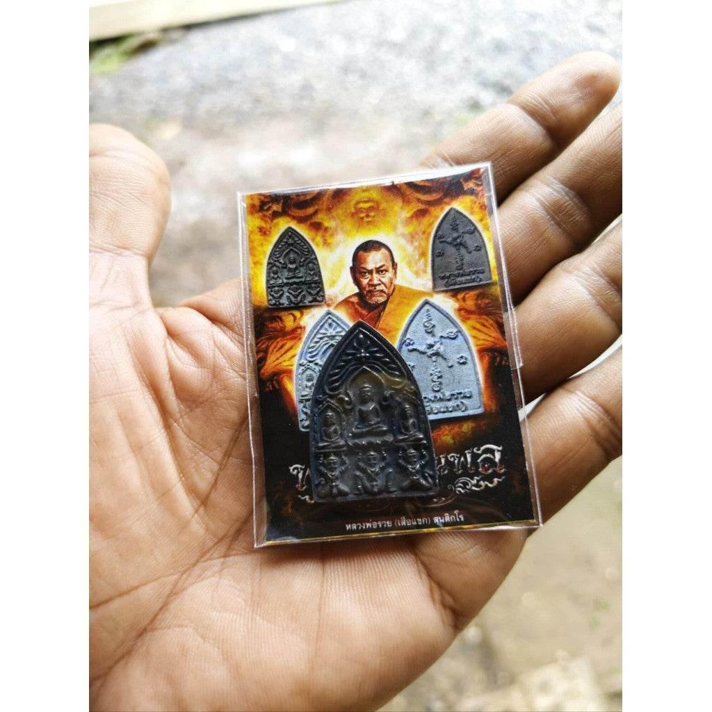 Legendary Triple Buddha Amulet - Khun Phul by Luang Por Ruay for Supreme Protection, Wealth, and Healing