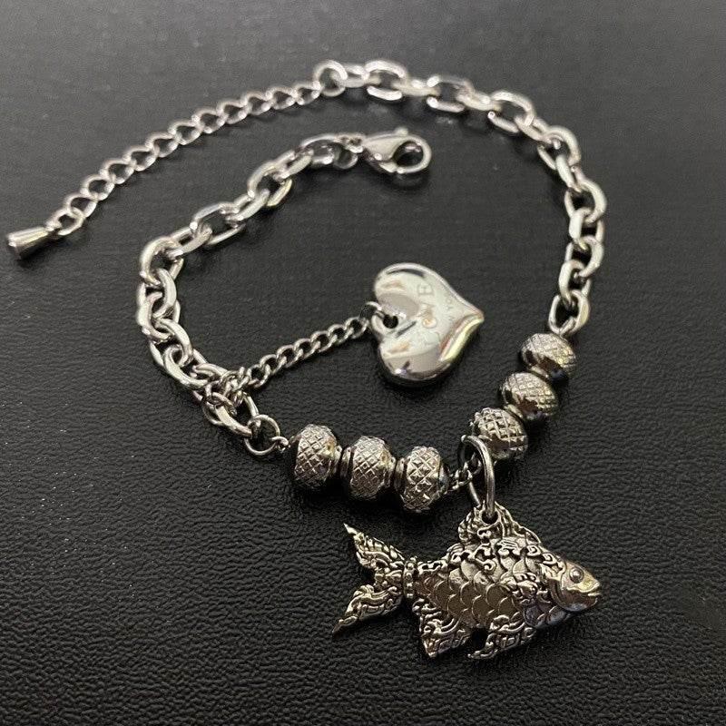 Lucky Fish Amulet Bracelet by LP Maen – Prosperity Charm for Wealth and Business Success