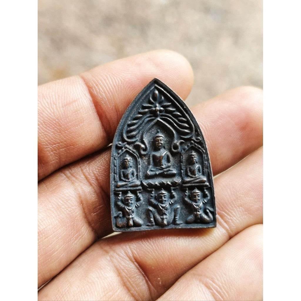 Legendary Triple Buddha Amulet - Khun Phul by Luang Por Ruay for Supreme Protection, Wealth, and Healing