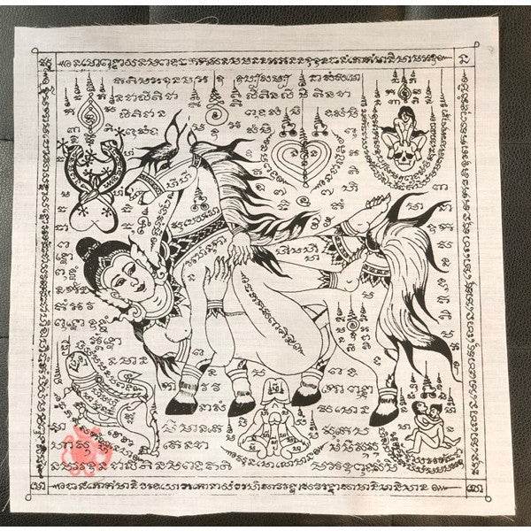 Yant Mahasaneh Wealth Cloth by Ajarn Tawon – Ultimate Charm &amp; Wealth Attraction - Thai Blessing Co