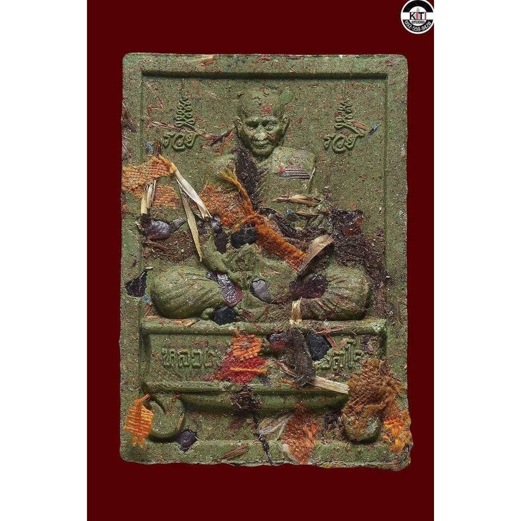 Luang Por Dern–Phat Double Blessing Clay Amulet 100 Years Sacred Khunpan Amulet” – Fortune • Protection • Influence - Thai Blessing Co
