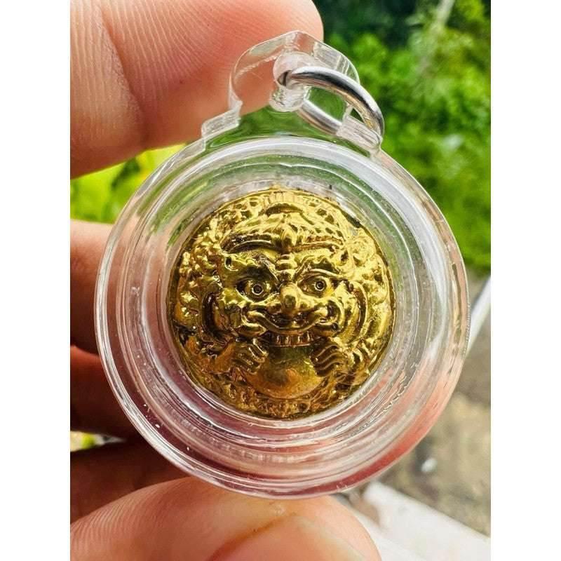 Supreme Mercury Amulet - First Edition Khao Or Rahu & Hanuman Unity Talisman for Ultimate Protection, Spiritual Alertness, and Fast Fortune Boost