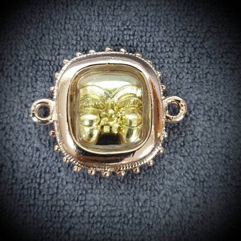 Brass Phra Phrahanboon Mask Pendant – Prosperity &amp; Wealth Symbol Amulet | 黄铜版帕兰布恩面具挂件 – 财富与繁荣象征护身符 - Thai Blessing Co