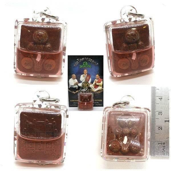 Ghost Bone Phra Pidta Amulet by 3 Lanna Masters - Potent Spirit Energy & Fortune