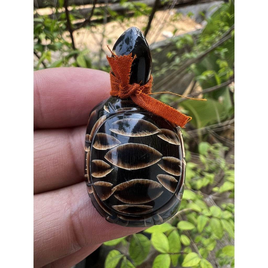Phaya Tao Buffalo Horn Amulet by Luang Pu Im – 106 Years of Sacred Power Legendary Southern Thai Talisman • For Wealth, Protection, and Metta Mahaniyom - Thai Blessing Co