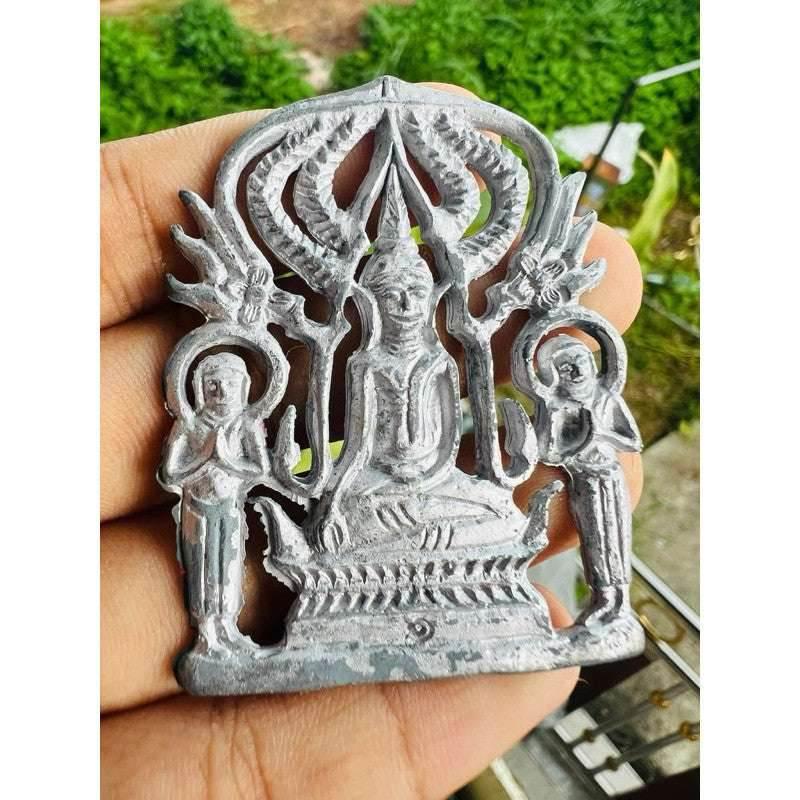 Phra Pruh Nang Amulet - First Edition Ultimate Thai Spiritual Protection, Power & Charm Lead with mercury surface