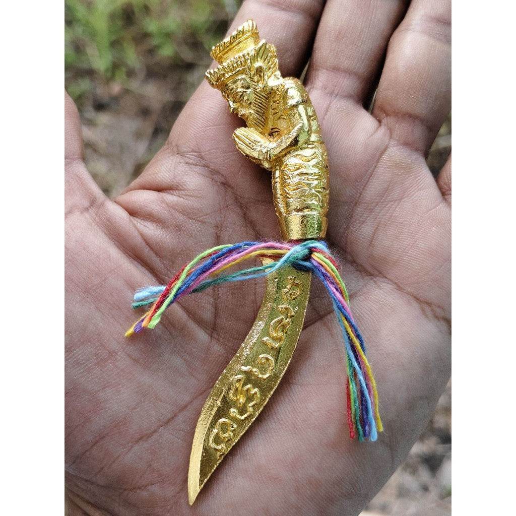 Sacred Exorcism Dagger – Luang Por Jun (Destroy Evil Spirits &amp; Attract Fortune) 比佛南传奇驱邪匕首 — 罗浮占上师驳鬼驱魔 教你招财守护 - Thai Blessing Co