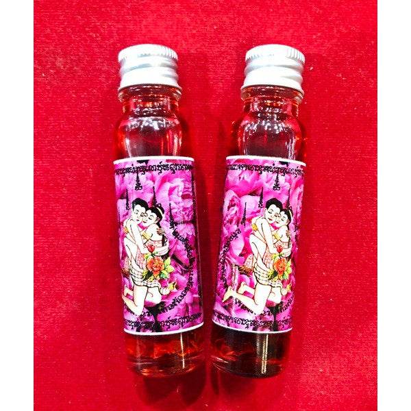 Twin Dolls Love Oil – Ultimate Charm &amp; Fortune Booster by Master Prakong Love. Prosperity. Magnetism. - Thai Blessing Co