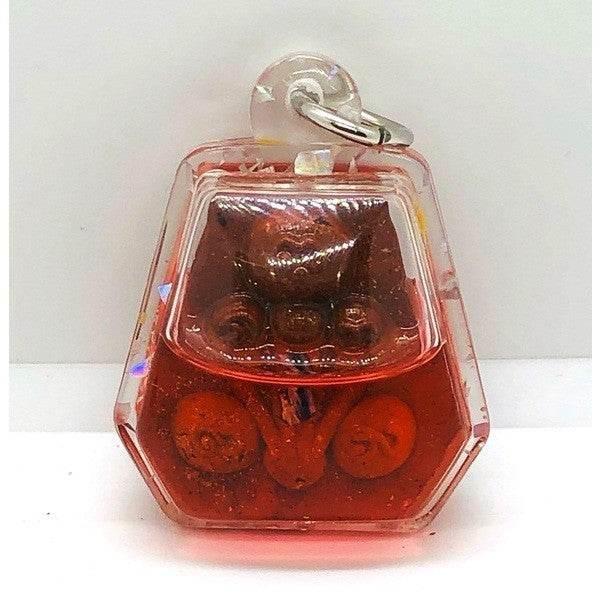Ghost Bone Phra Pidta Amulet by 3 Lanna Masters - Potent Spirit Energy & Fortune Hexagon