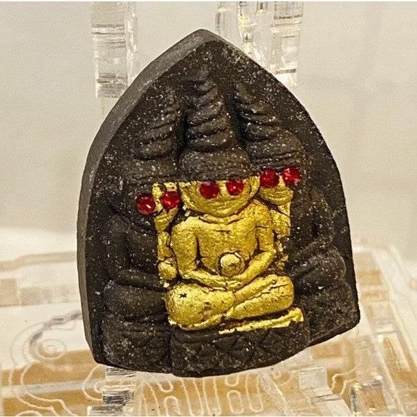 Por Ngang Mahasetthi Amulet - First Edition 2018 Wealth & Charm by Luang Por Wichai Black 5 amulets