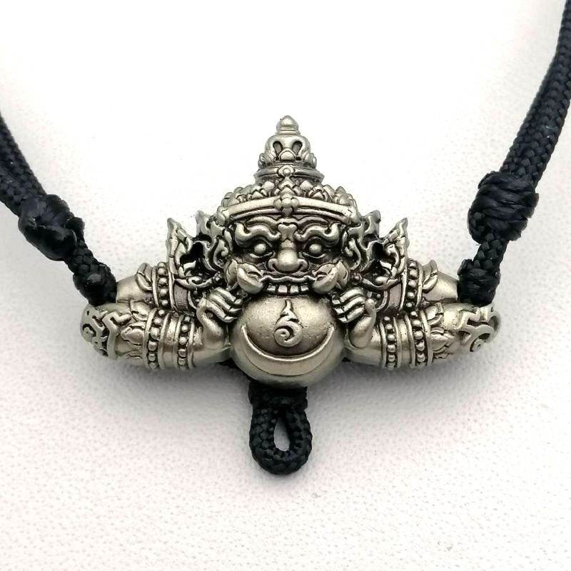 Rahu Power Necklace – Wealth &amp; Luck Booster Authentic Amulet from Ajarn Plian, Khao Or Master - Thai Blessing Co