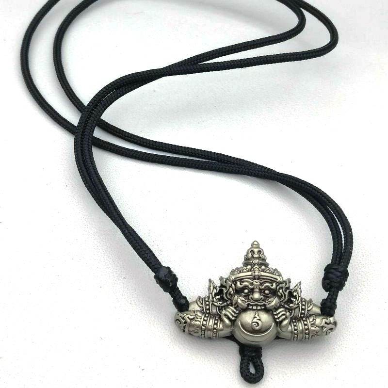 Rahu Power Necklace – Wealth &amp; Luck Booster Authentic Amulet from Ajarn Plian, Khao Or Master - Thai Blessing Co