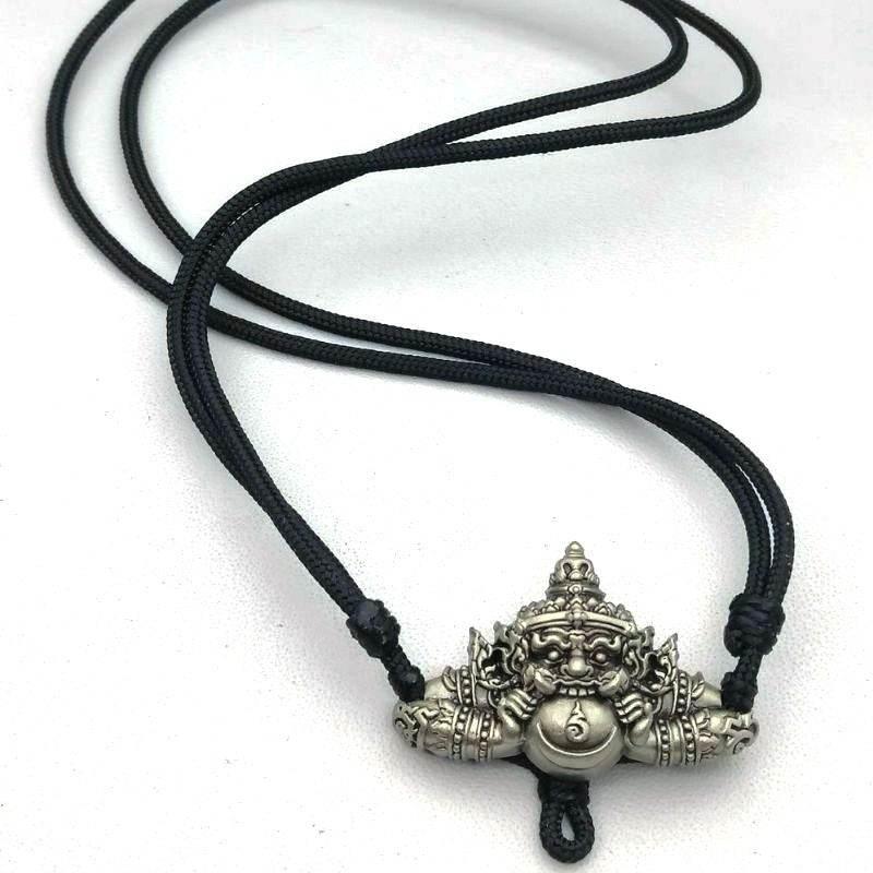 Rahu Power Necklace - Authentic Amulet for Wealth & Luck by Ajarn Plian, Khao Or Master