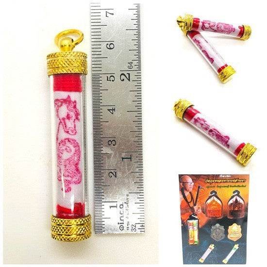 Takrut Ma Saep Nang Yant by Kruba Tao 2023 Powerful Love &amp; Wealth Amulet from Lanna Tradition - Thai Blessing Co